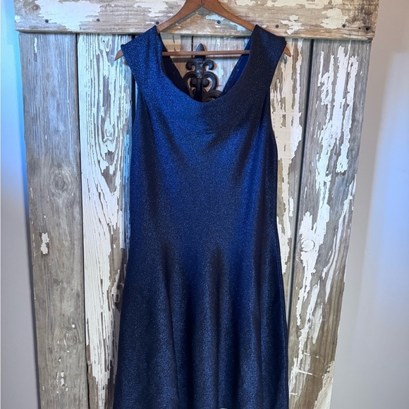 Ted Baker Strapless Midnight Blue Sparkle Dress Size 6 - Picture 8 of 14